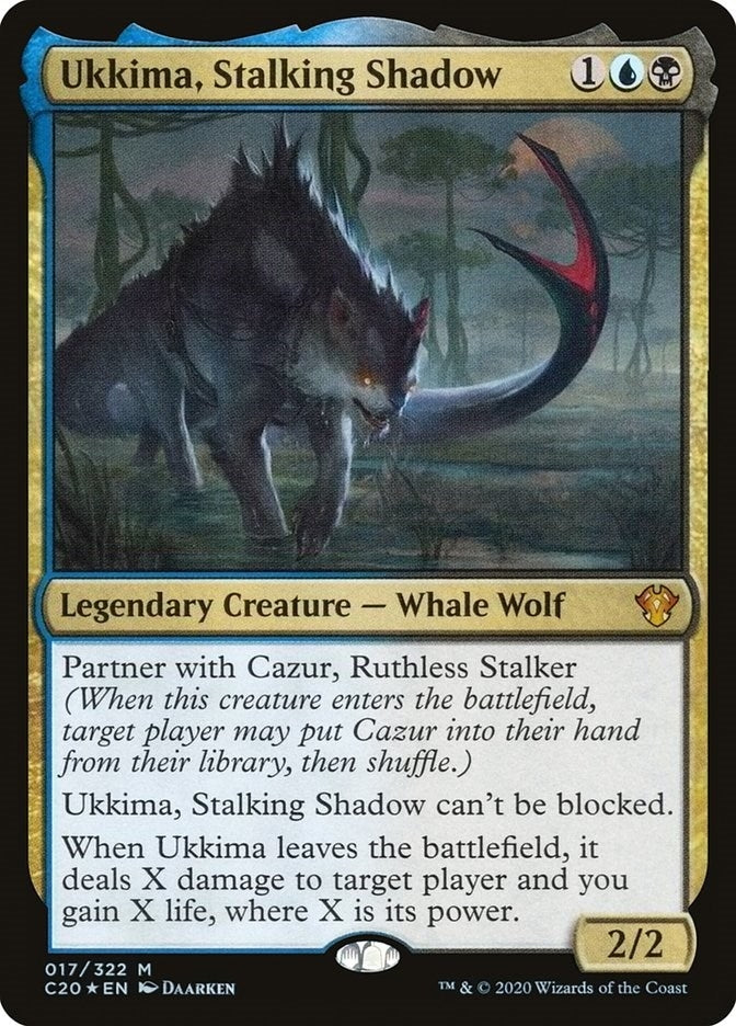 Ukkima Stalking Shadow (17) [C20] - MTG Single