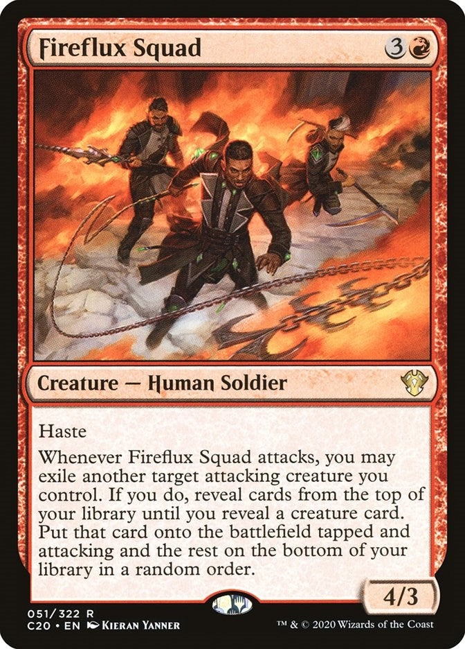 Fireflux Squad (51) [C20] - MTG Single