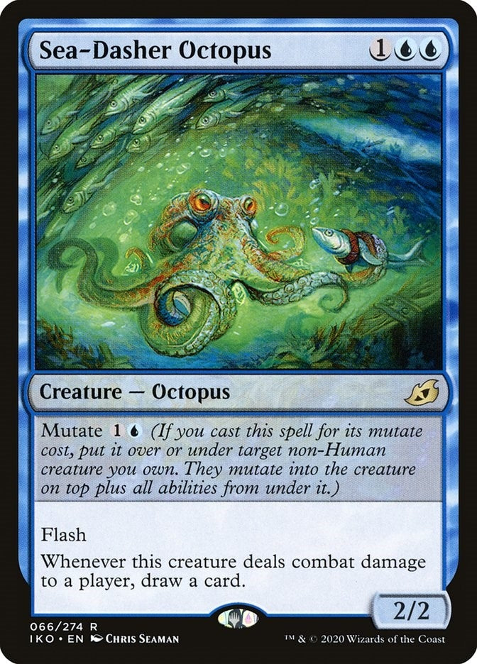 Sea-Dasher Octopus (66) [IKO] - MTG Single