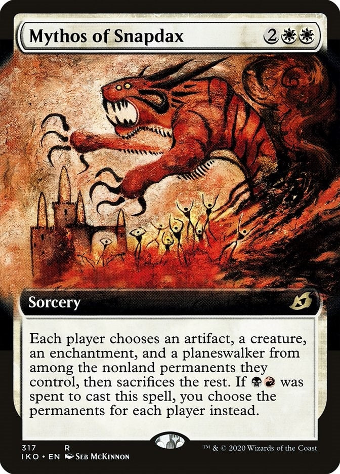Mythos of Snapdax (Extended Art) (317) [IKO] - MTG Single