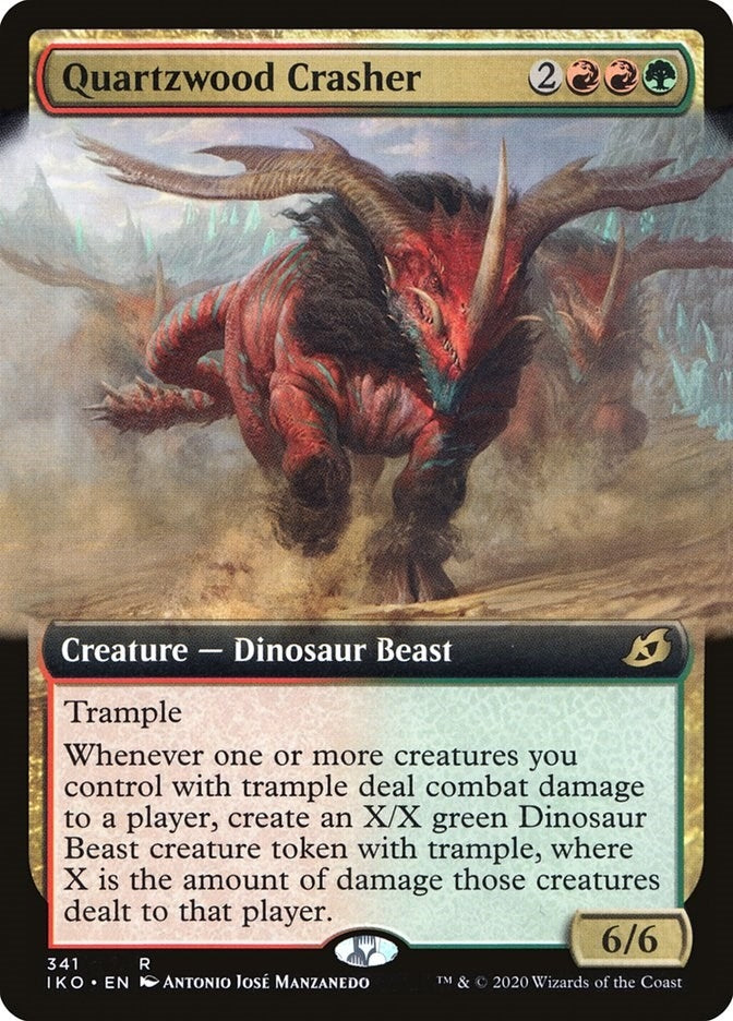 Quartzwood Crasher (Extended Art) (341) [IKO] - MTG Single