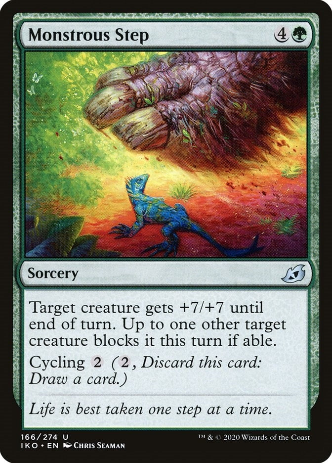 Monstrous Step (166) [IKO] - MTG Single