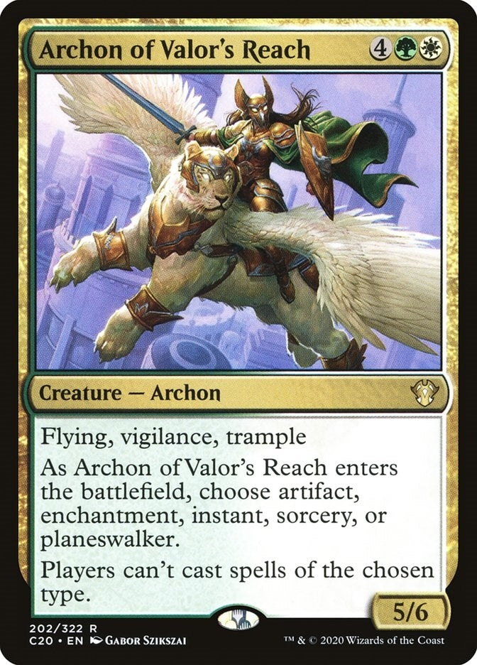 Archon of Valor’s Reach (202) [C20] - MTG Single