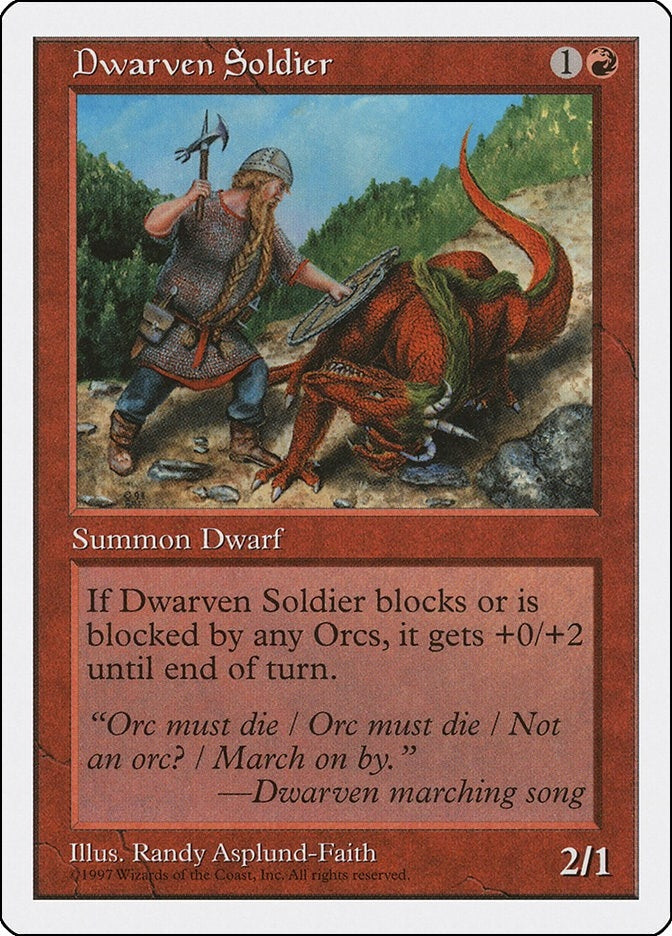 Dwarven Soldier [5ED] - MTG Single