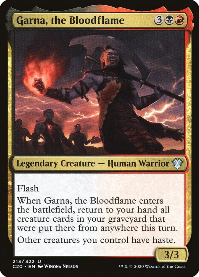 Garna the Bloodflame (213) [C20] - MTG Single