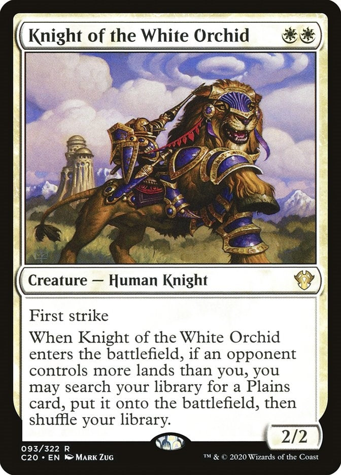 Knight of the White Orchid (93) [C20] - MTG Single