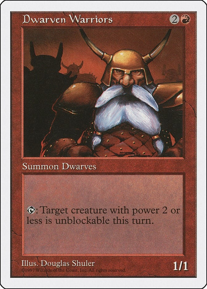 Dwarven Warriors [5ED] - MTG Single
