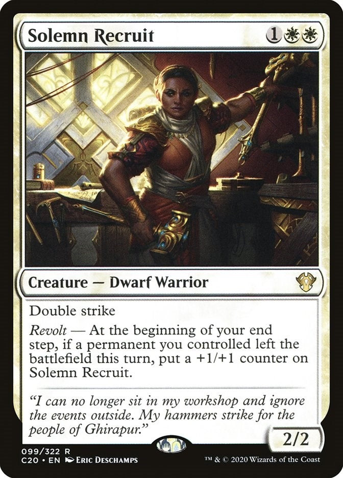 Solemn Recruit (99) [C20] - MTG Single