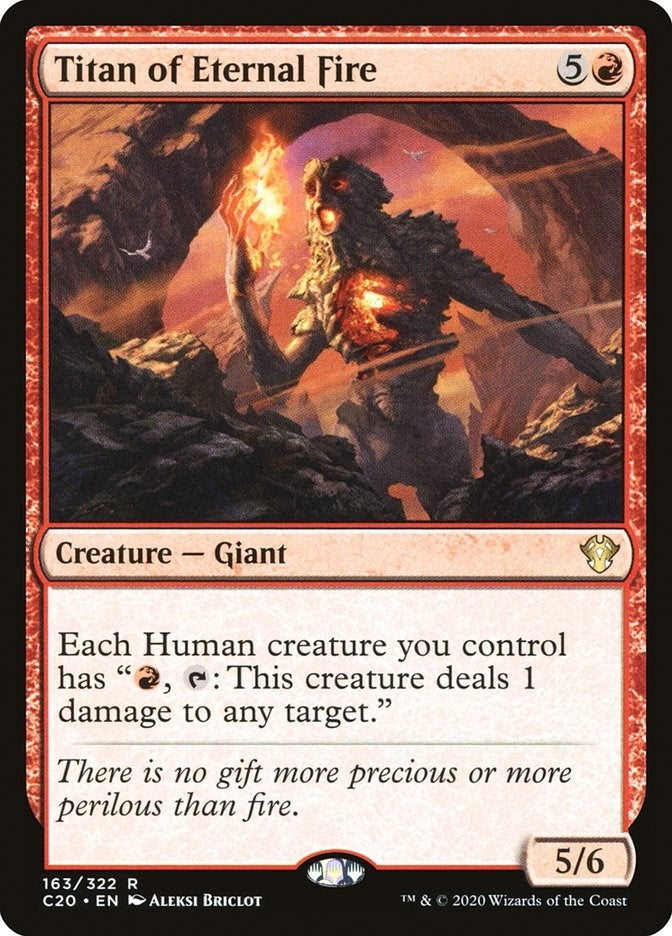 Titan of Eternal Fire (163) [C20] - MTG Single
