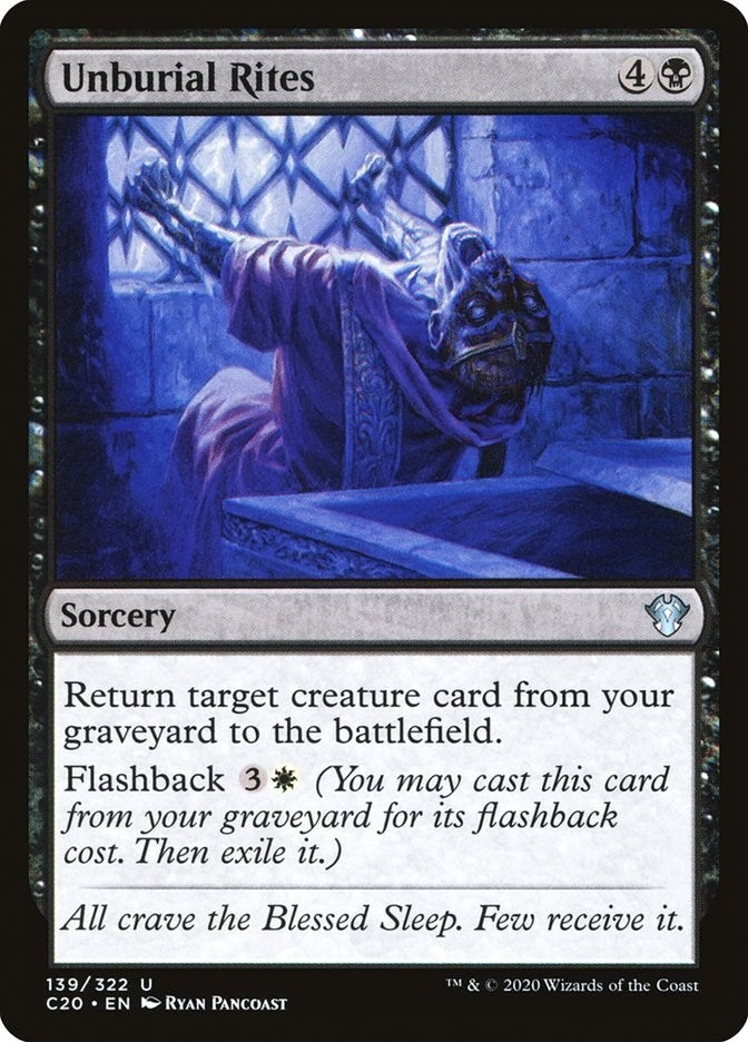 Unburial Rites (139) [C20] - MTG Single
