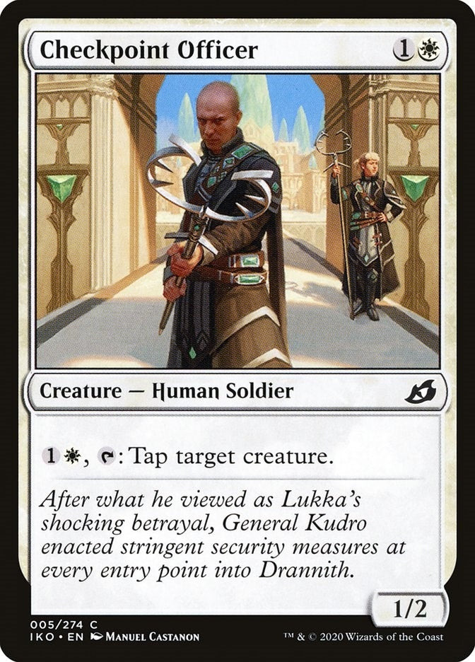 Checkpoint Officer (5) [IKO] - MTG Single
