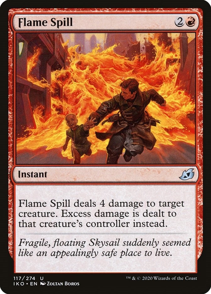 Flame Spill (117) [IKO] - MTG Single