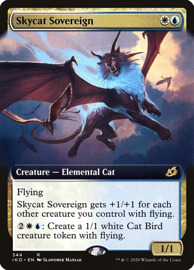 Skycat Sovereign (Extended Art) (344) [IKO] - MTG Single