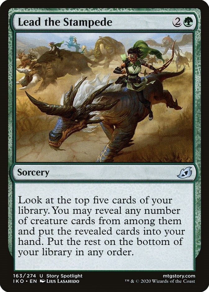Lead the Stampede (163) [IKO] - MTG Single