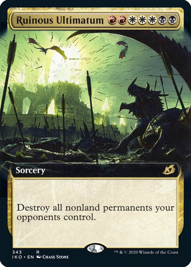 Ruinous Ultimatum (Extended Art) (343) [IKO] - MTG Single