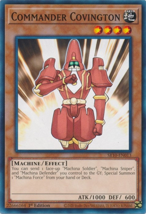 Commander Covington (10013) (SR10) - YuGiOh Single