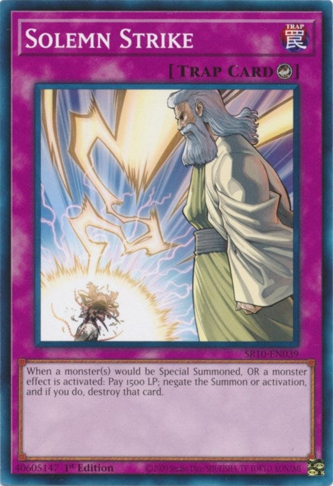 Solemn Strike (10039) (SR10) - YuGiOh Single