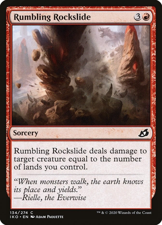 Rumbling Rockslide (134) [IKO] - MTG Single