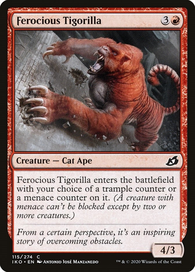 Ferocious Tigorilla (115) [IKO] - MTG Single