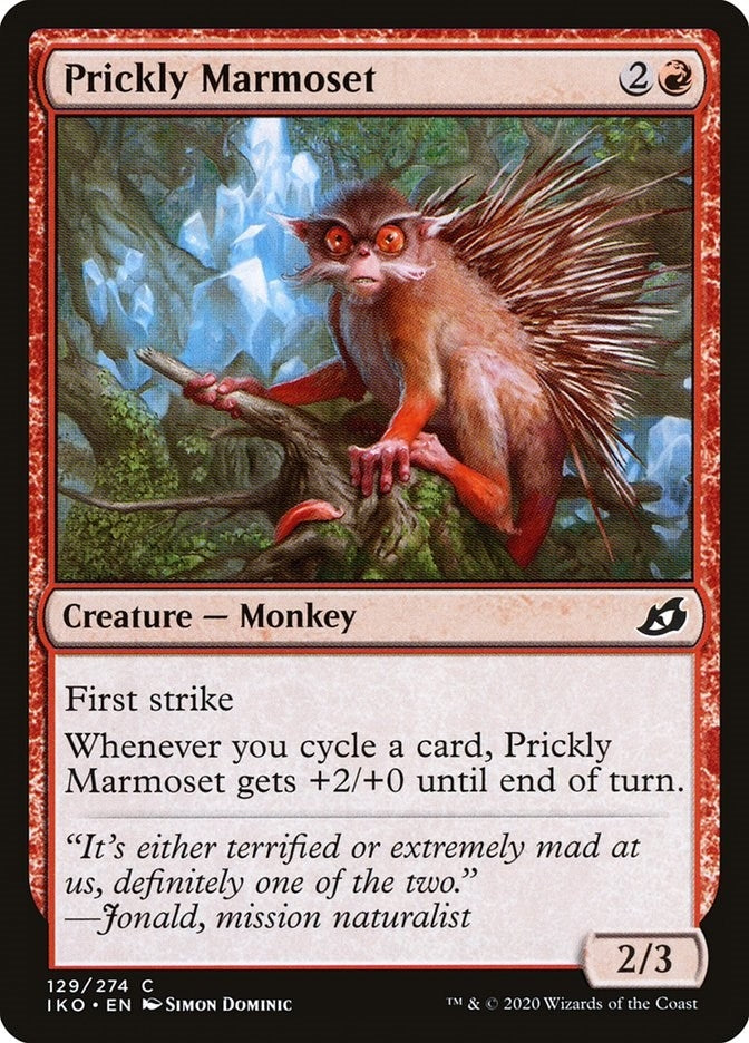 Prickly Marmoset (129) [IKO] - MTG Single