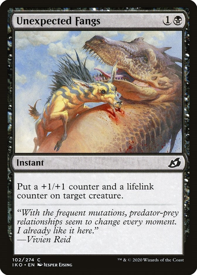 Unexpected Fangs (102) [IKO] - MTG Single