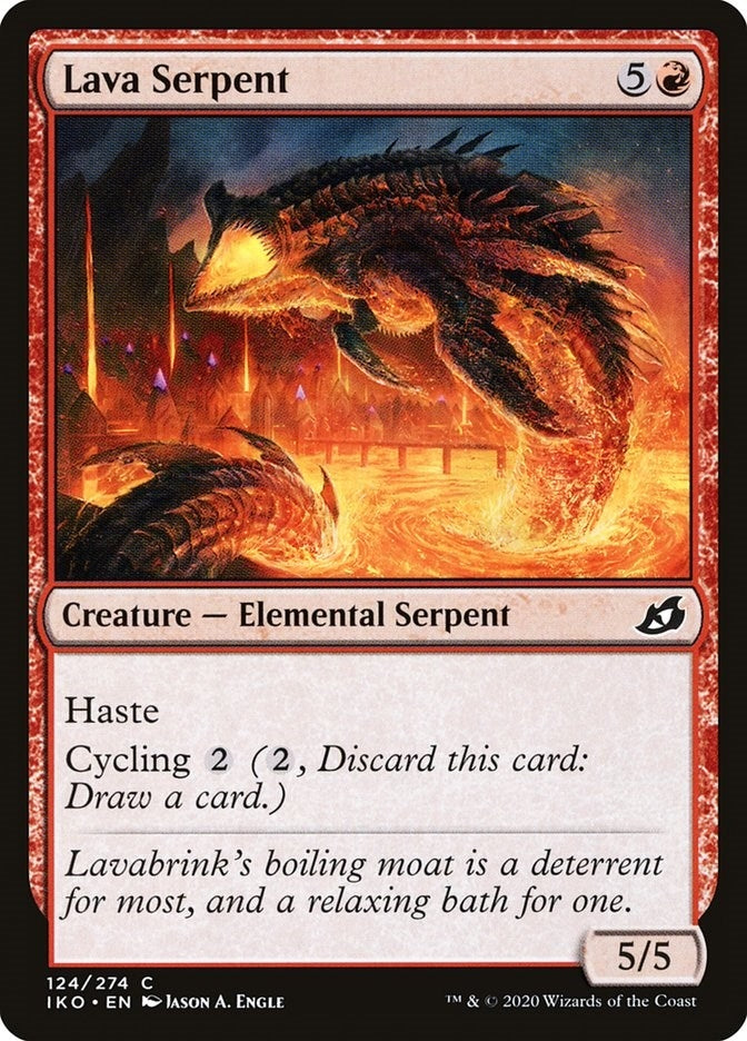 Lava Serpent (124) [IKO] - MTG Single