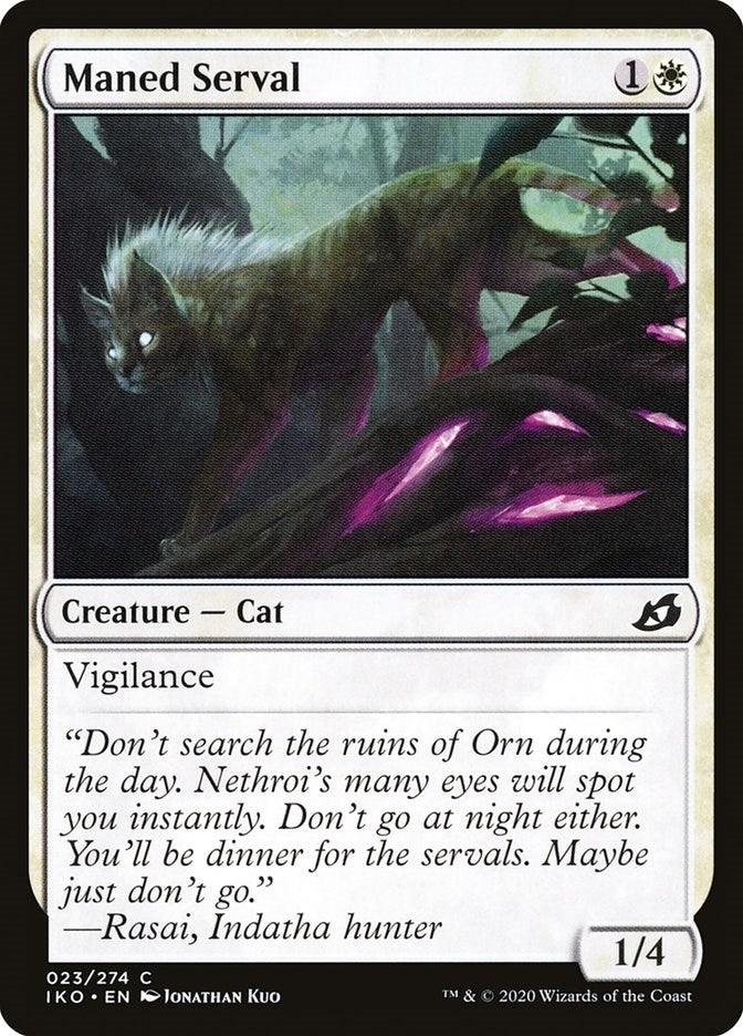 Maned Serval (23) [IKO] - MTG Single