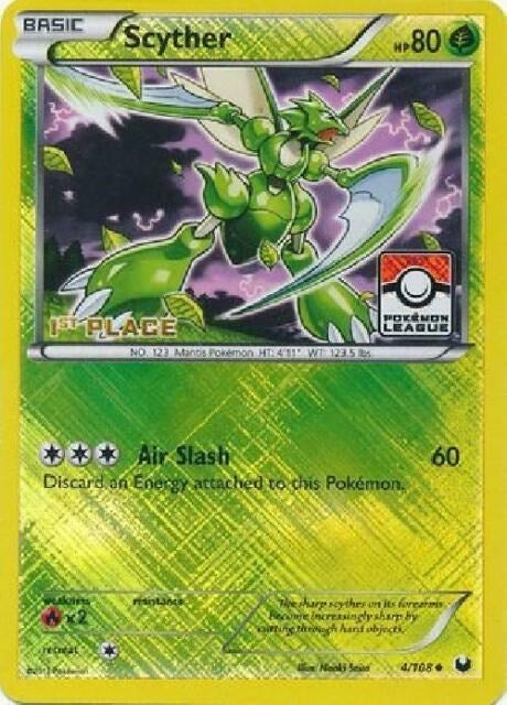 Image for Scyther - 4/108 (Pokemon League) [1st Place] (004/108) (League & Championship Cards) - Pokemon