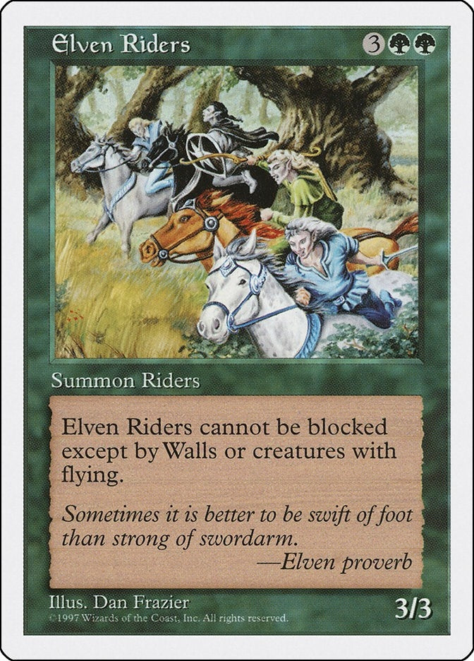 Elven Riders [5ED] - MTG Single