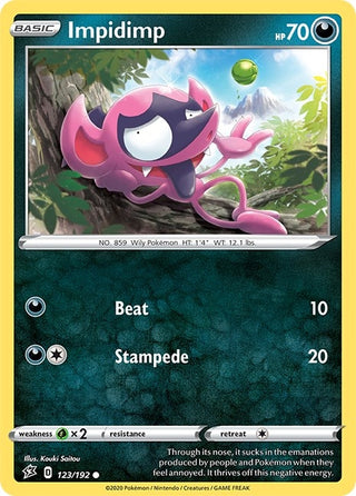 Image for Impidimp (123/192) (SWSH02: Rebel Clash) - Pokemon