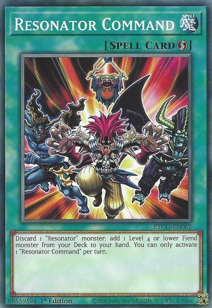 Resonator Command (62) (ETCO) - YuGiOh Single