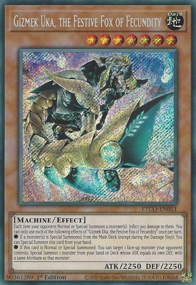 Gizmek Uka the Festive Fox of Fecundity (31) (ETCO) - YuGiOh Single