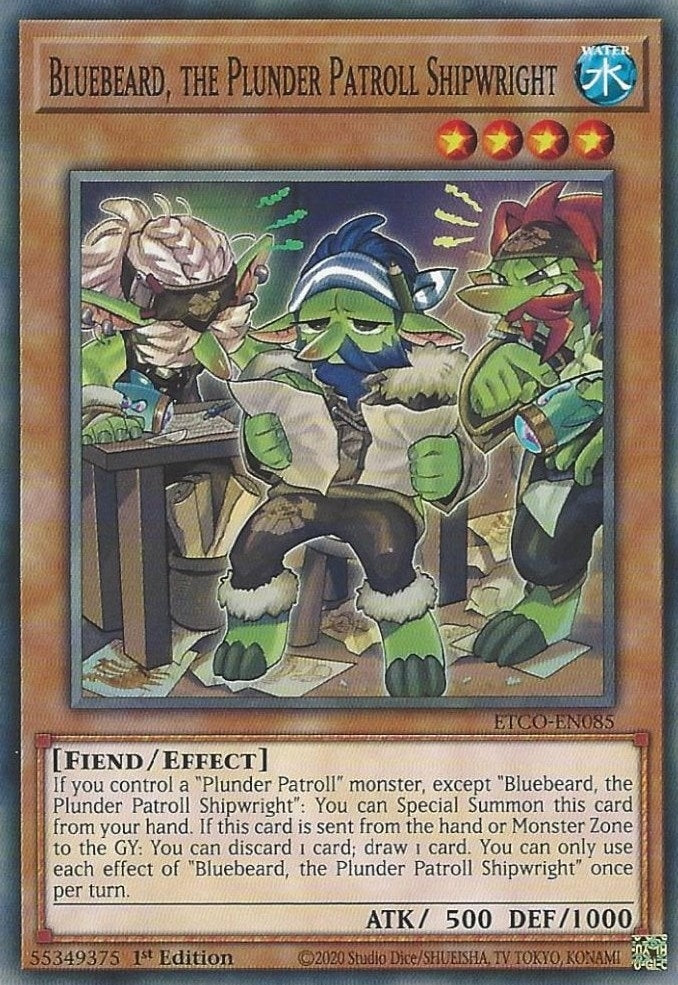 Bluebeard the Plunder Patroll Shipwright (85) (ETCO) - YuGiOh Single