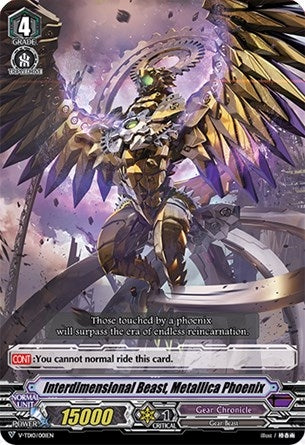 Interdimensional Beast Metallica Phoenix (RRR Foil) (10001) [V-TD10] - Cardfight Vanguard Single
