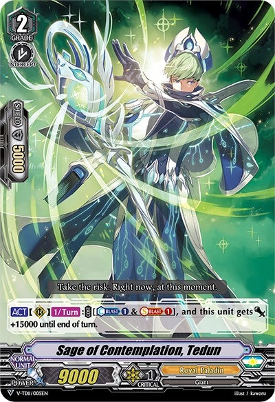Sage of Contemplation Tedun (11005) [V-TD11] - Cardfight Vanguard Single