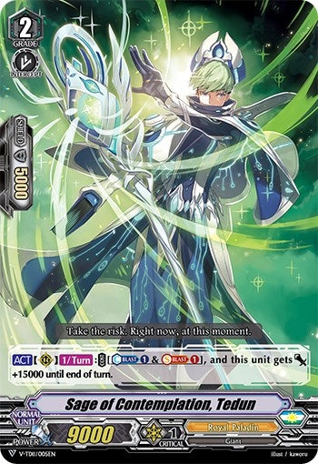 Sage of Contemplation Tedun (RRR Foil) (11005) [V-TD11] - Cardfight Vanguard Single