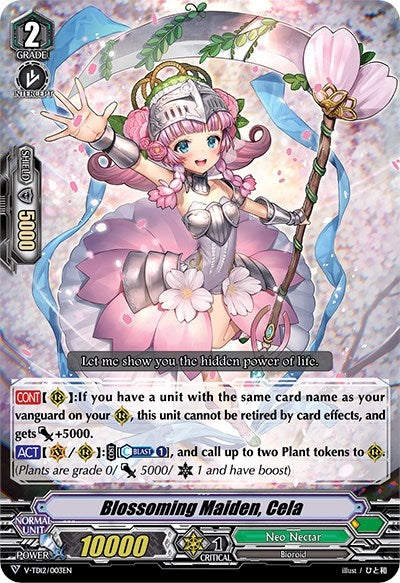 Blossoming Maiden Cela (12003) [V-TD12] - Cardfight Vanguard Single