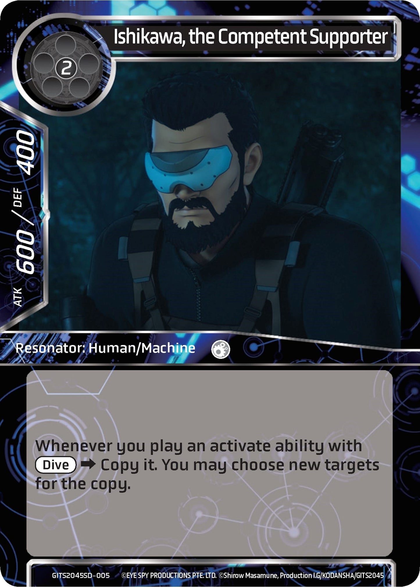 Ishikawa the Competent Supporter (2045005) [GITS2045SD] - Force of Will Single