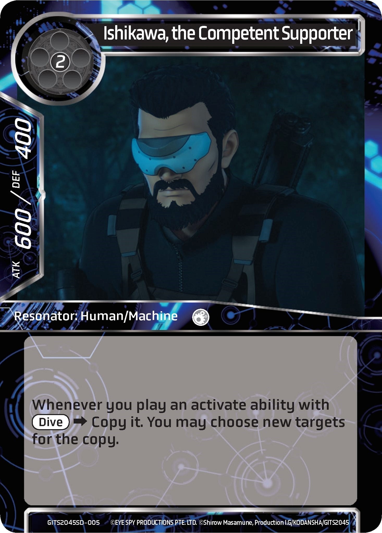 Ishikawa the Competent Supporter (2045005) [GITS2045SD] - Force of Will Single