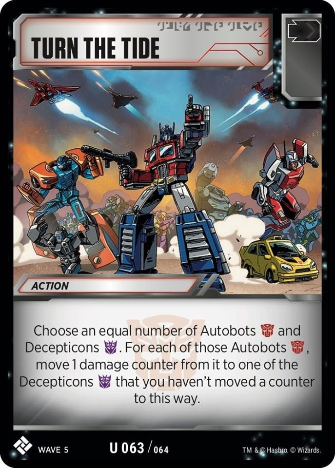 Turn the Tide (63) [TMA] - Transformers TCG Single