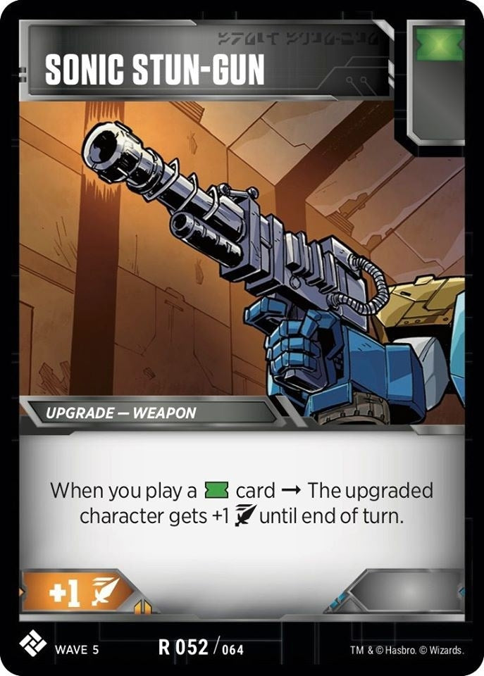 Sonic Stun-Gun (52) [TMA] - Transformers TCG Single
