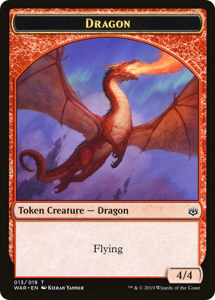 Dragon // Spirit Double-sided Token (Challenger 2020) (0) [UMP] - MTG Single