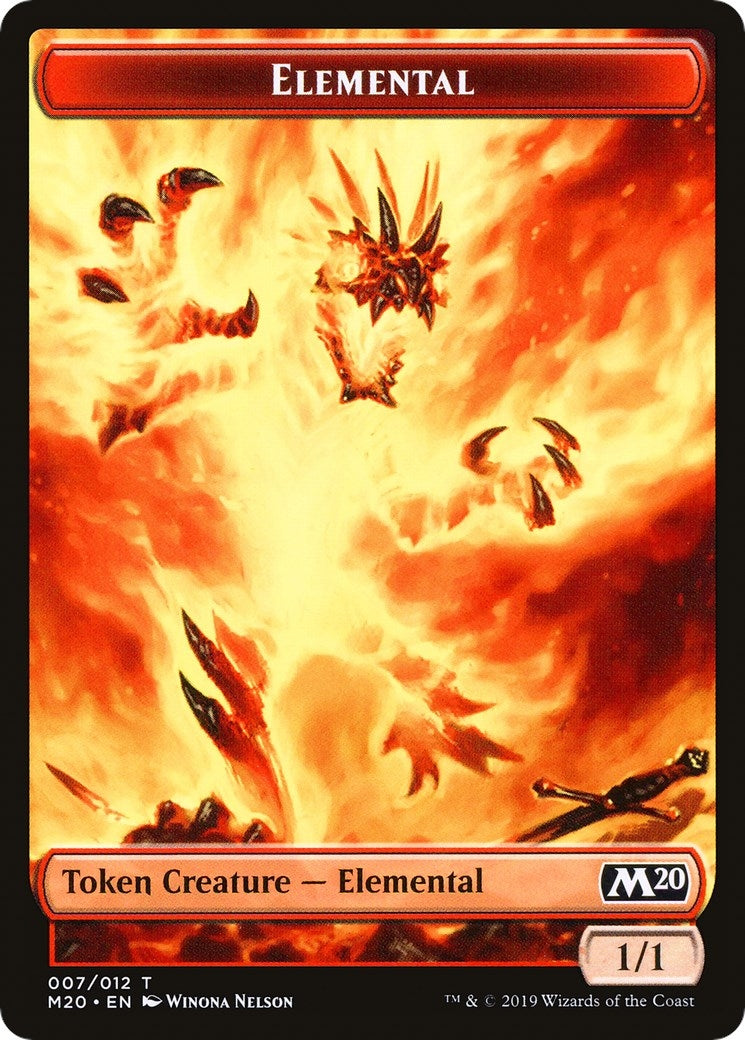 Elemental // Satyr Double-sided Token (Challenger 2020) (0) [UMP] - MTG Single