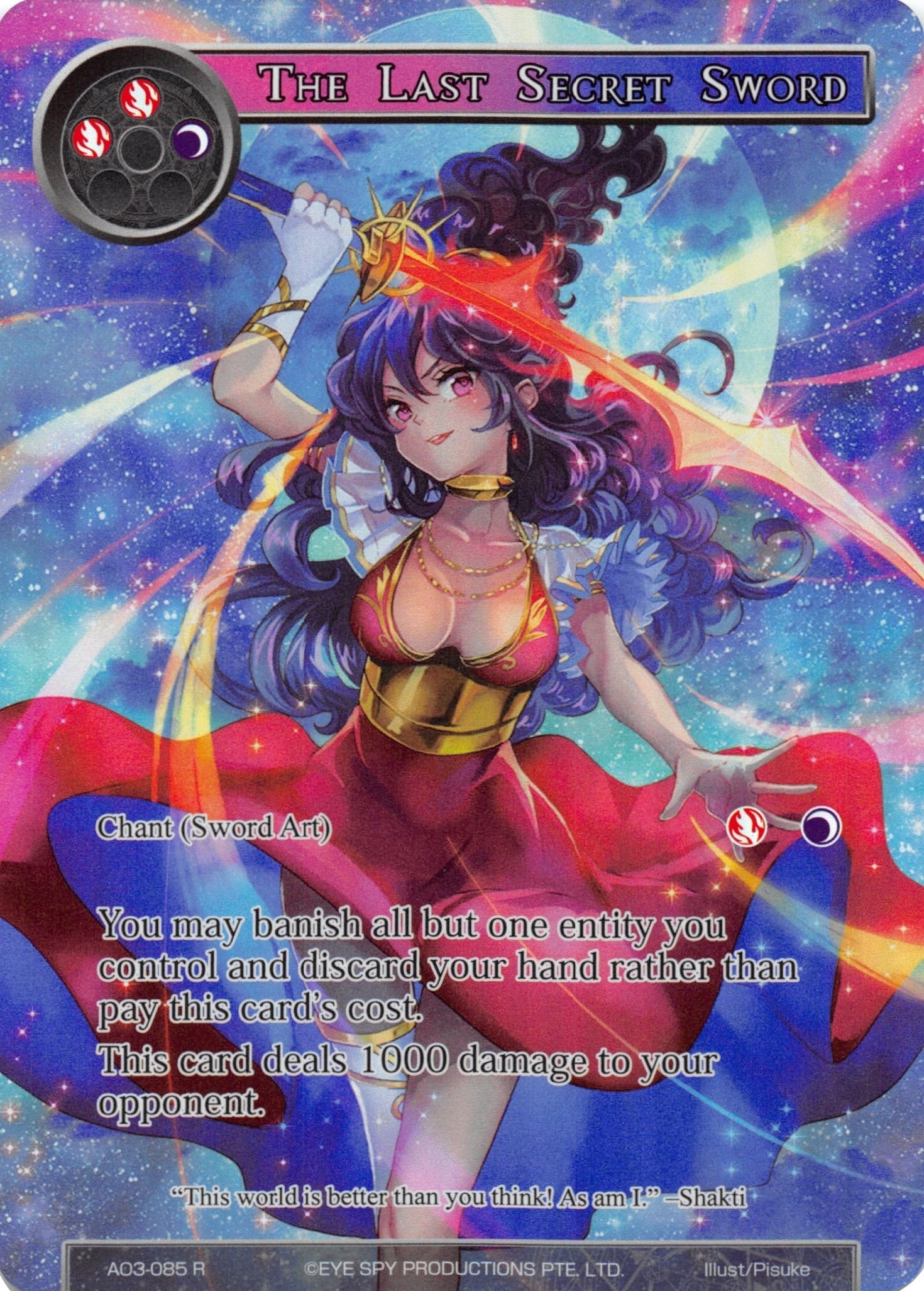 The Last Secret Sword (Full Art) (3085) [AO3] - Force of Will Single