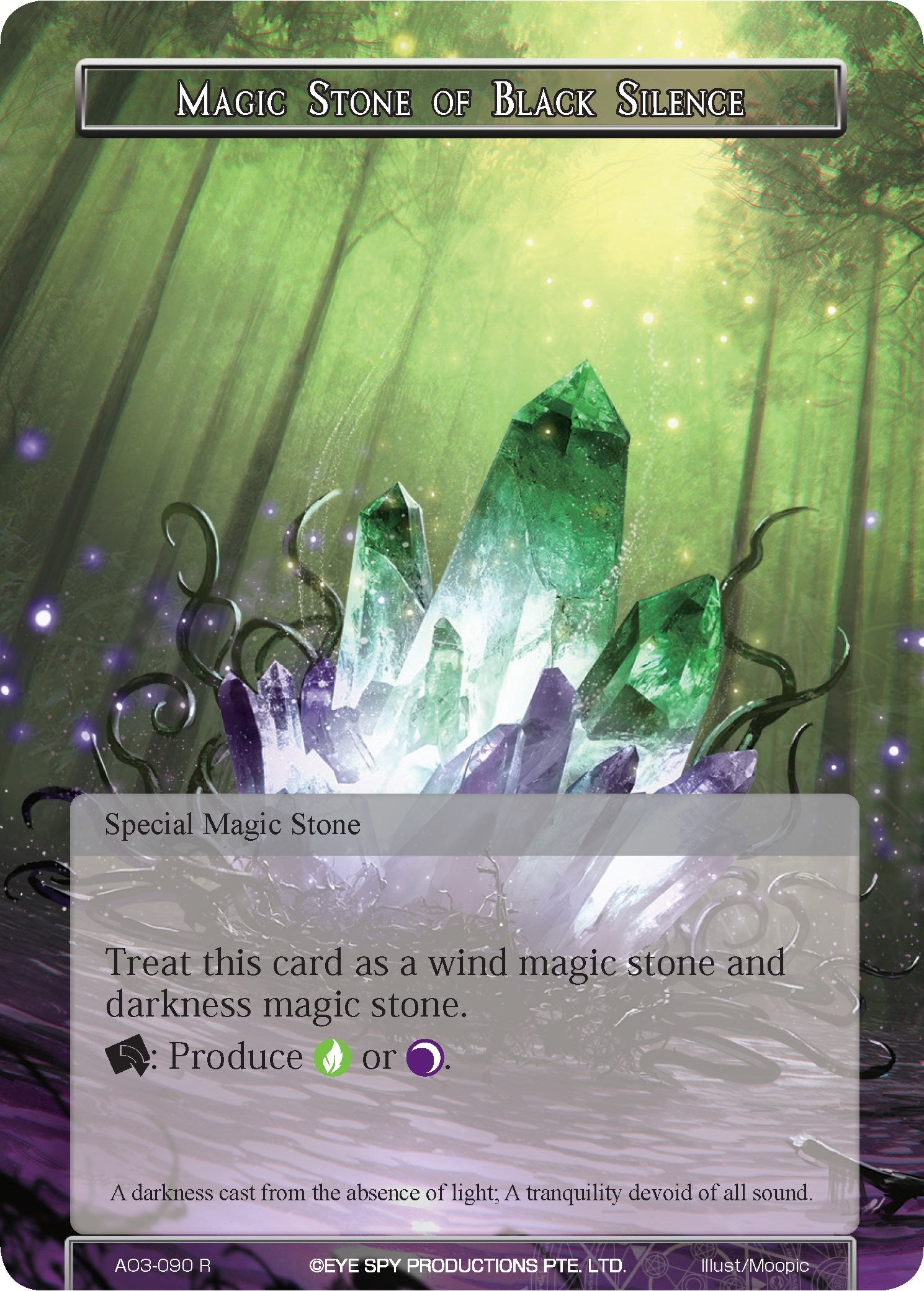 Magic Stone of Black Silence (3090) [AO3] - Force of Will Single