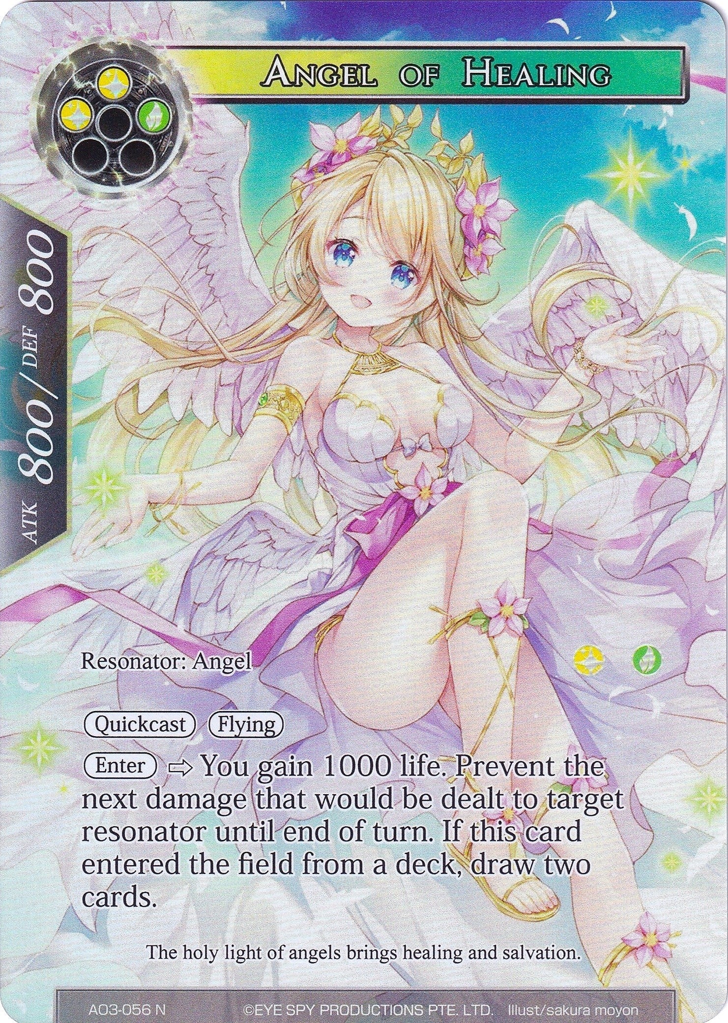 Angel of Healing (Full Art) (3056) [AO3] - Force of Will Single