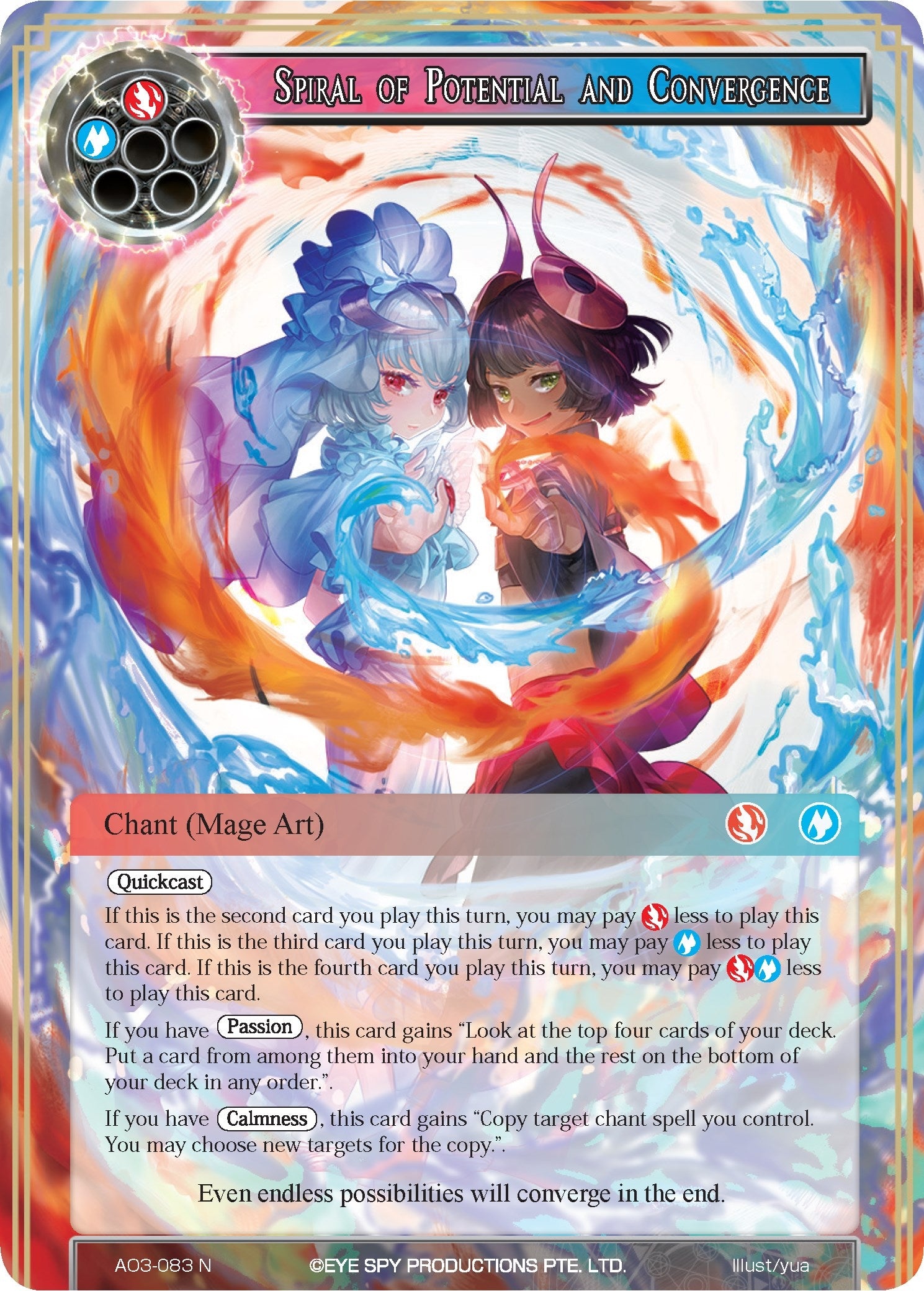Spiral of Potential and Convergence (3083) [AO3] - Force of Will Single
