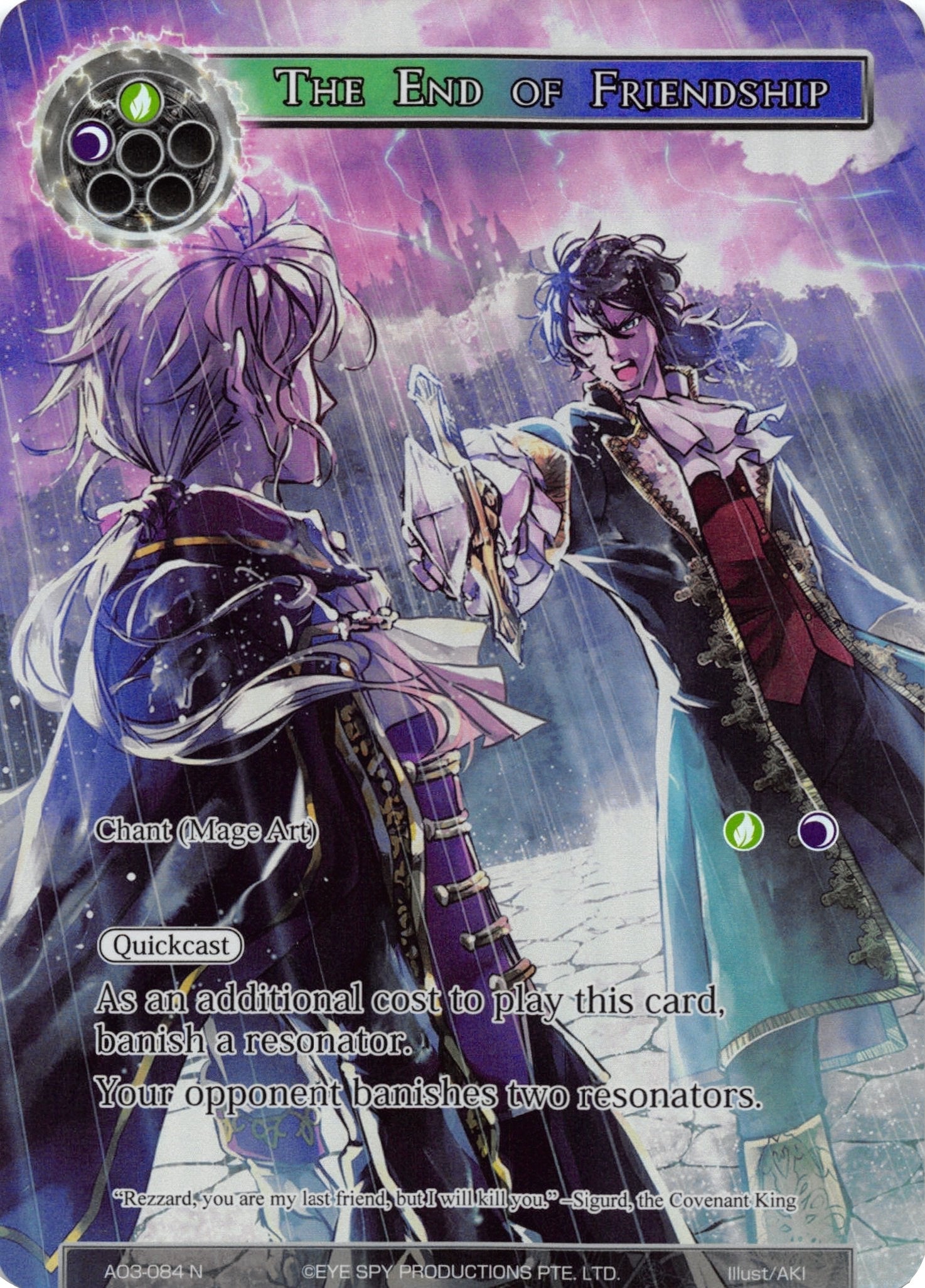 The End of Friendship (Full Art) (3084) [AO3] - Force of Will Single