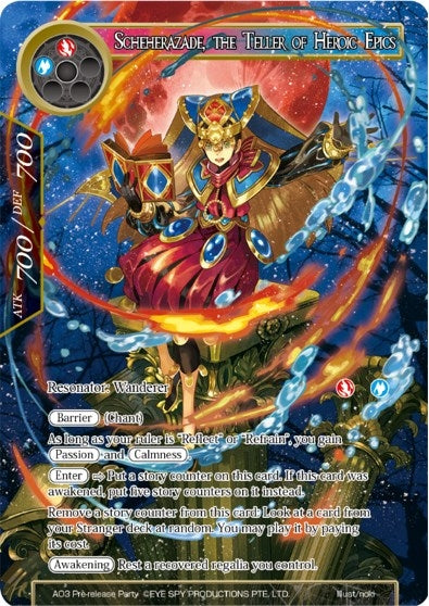 Scheherazade the Teller of Heroic Epics (3) [PRO] - Force of Will Single