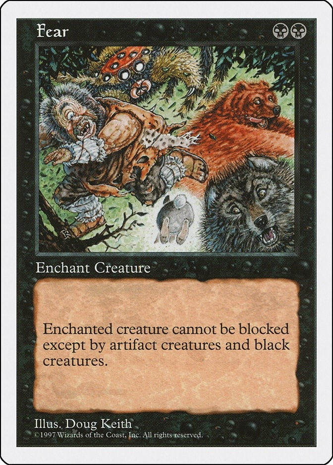 Fear [5ED] - MTG Single